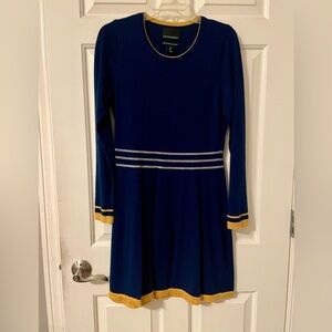 Blue, white and yellow Cynthia Rowley dress, size large